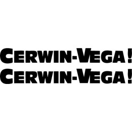 Cerwin-Vega Stickers – Speaker Hi-Fi Audio Decals (2-Pack)