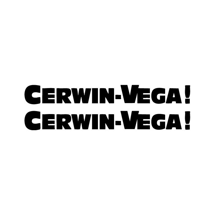 Cerwin-Vega Stickers – Speaker Hi-Fi Audio Decals (2-Pack)