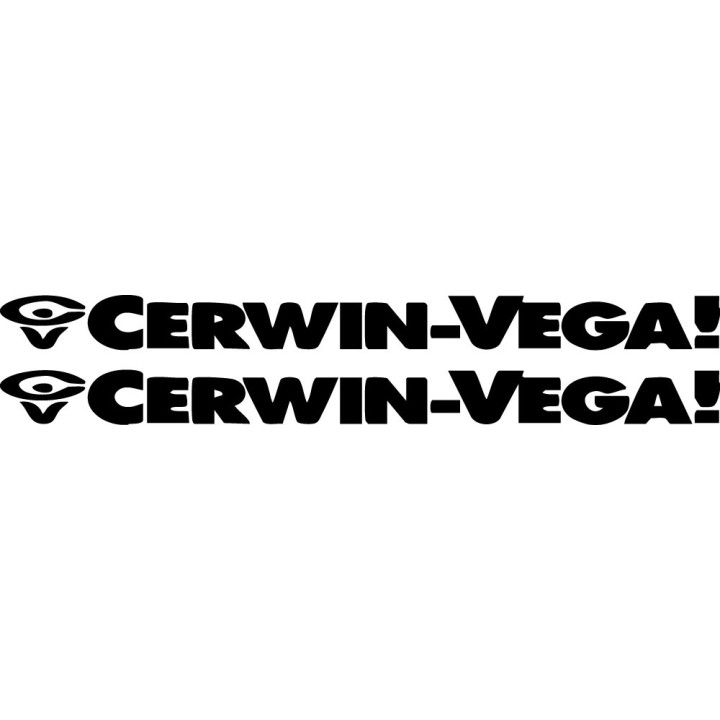 Cerwin-Vega Stickers – Speaker Audio Decals (2-Pack)