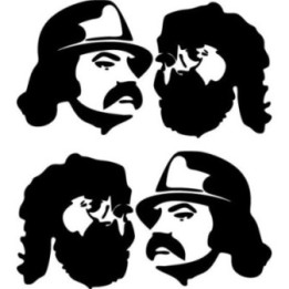 Cheech & Chong Stickers – Up in Smoke Decals (2-Pack)