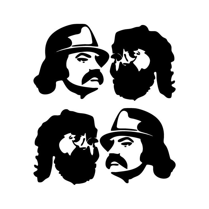 Cheech & Chong Stickers – Up in Smoke Decals (2-Pack)