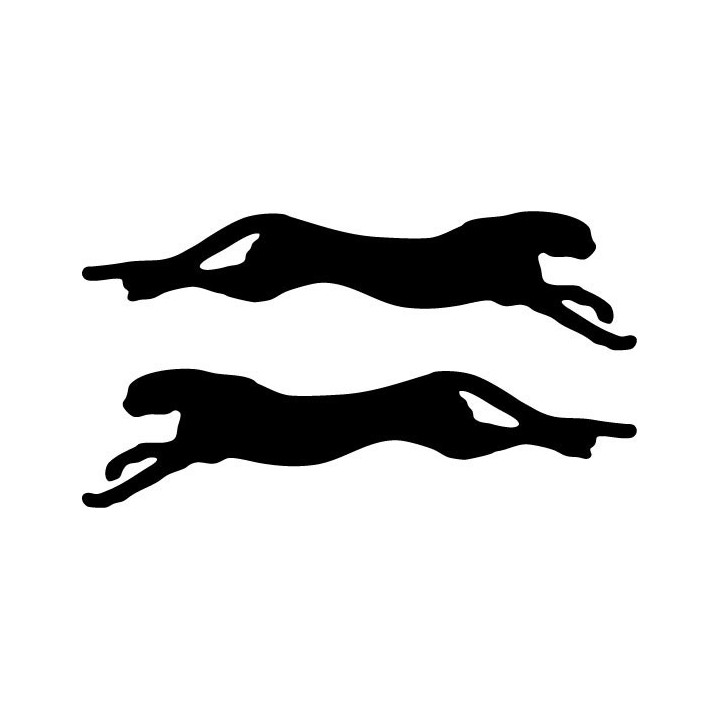 Buy Cheetah Jumping Decal Sticker Online