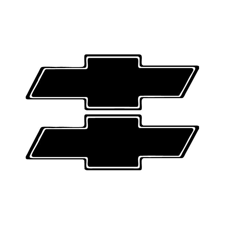 Buy Chevrolet Logo W Outline Sticker Online