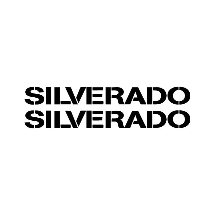 Buy Chevrolet Silverado Logo Vinyl Decal Sticker Online