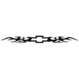 Buy Chevy Bow Tie Flame 1 Sticker Online