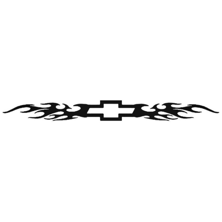 Buy Chevy Bow Tie Flame 1 Sticker Online