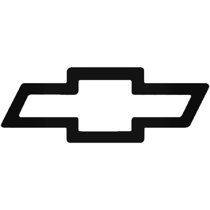 Buy Chevy Symbolthick Outline Sticker Online