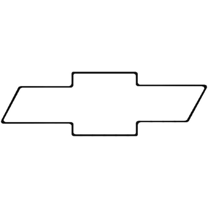 Buy Chevy Symbolthin Outline Sticker Online
