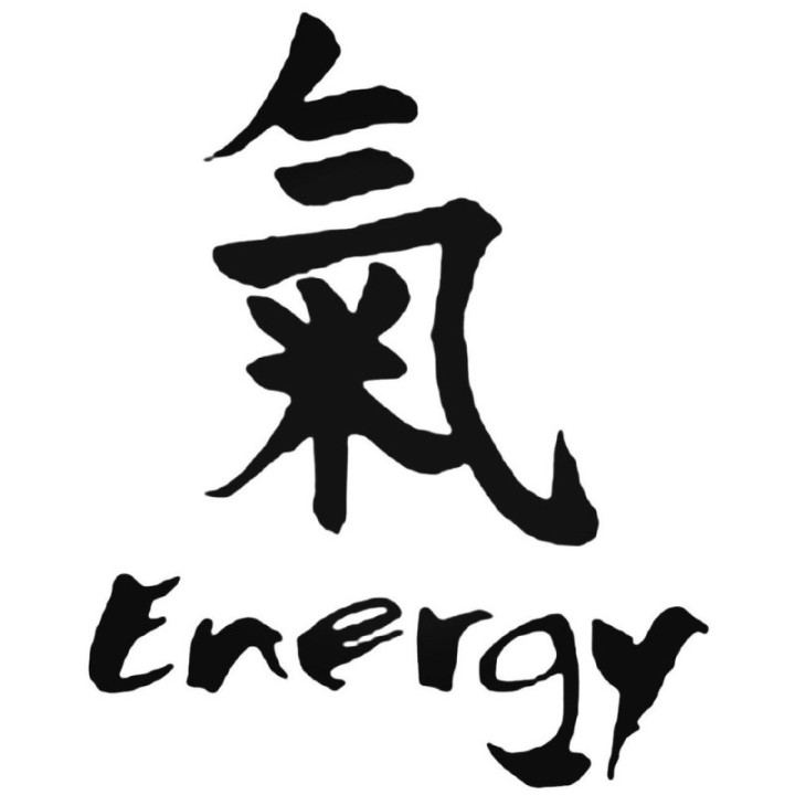 Chinese Symbol Energy Stickers – Qi Kanji Decals (2-Pack)
