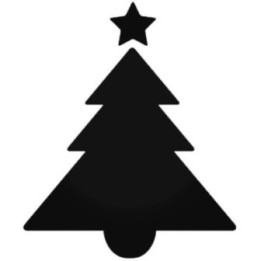 Christmas Tree Stickers – Star Topper Festive Decals (2-Pack)