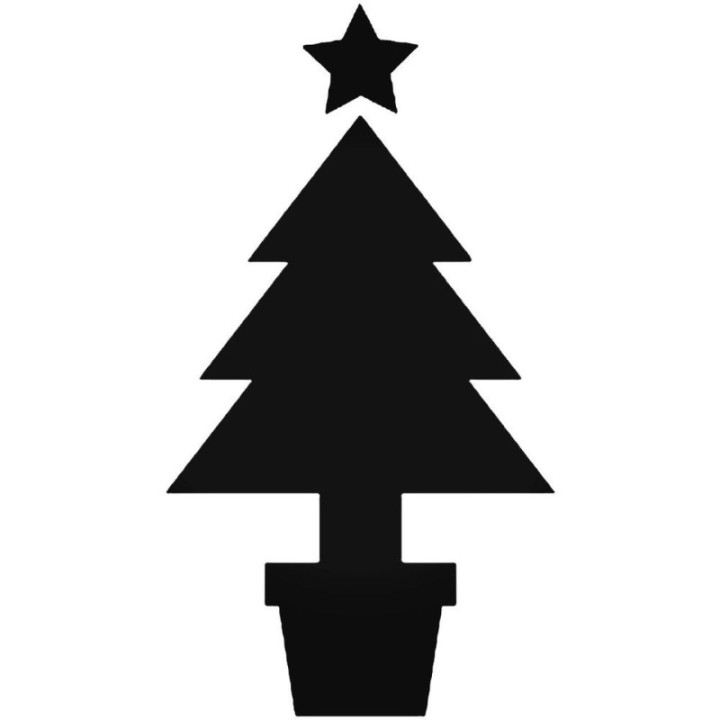 Christmas Tree Stickers – Star Topper Festive Decals (2-Pack)