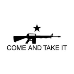 Come And Take It M16 Stickers – 2nd Amendment Decals (2-Pack)