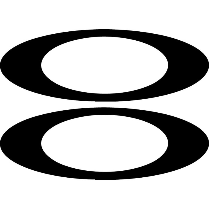 Oakley Ellipse Logo Stickers – Sports Decals (2-Pack)