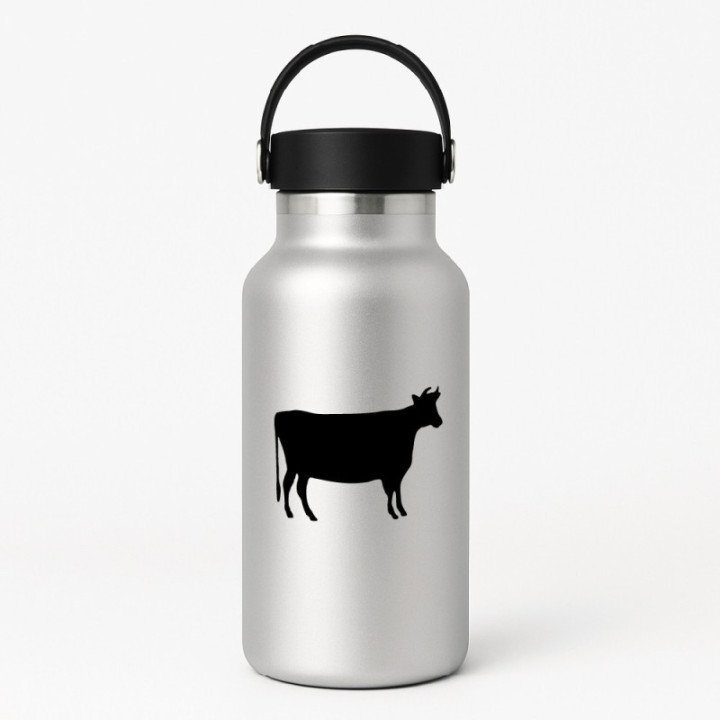 Cow Stickers – Cattle Silhouette Livestock Decals (2-Pack)