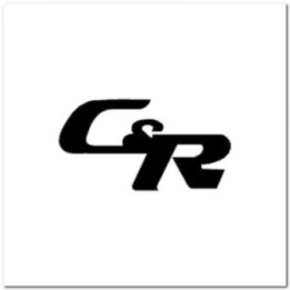 C&R Monogram Stickers – Initial Letter Decals (2-Pack)