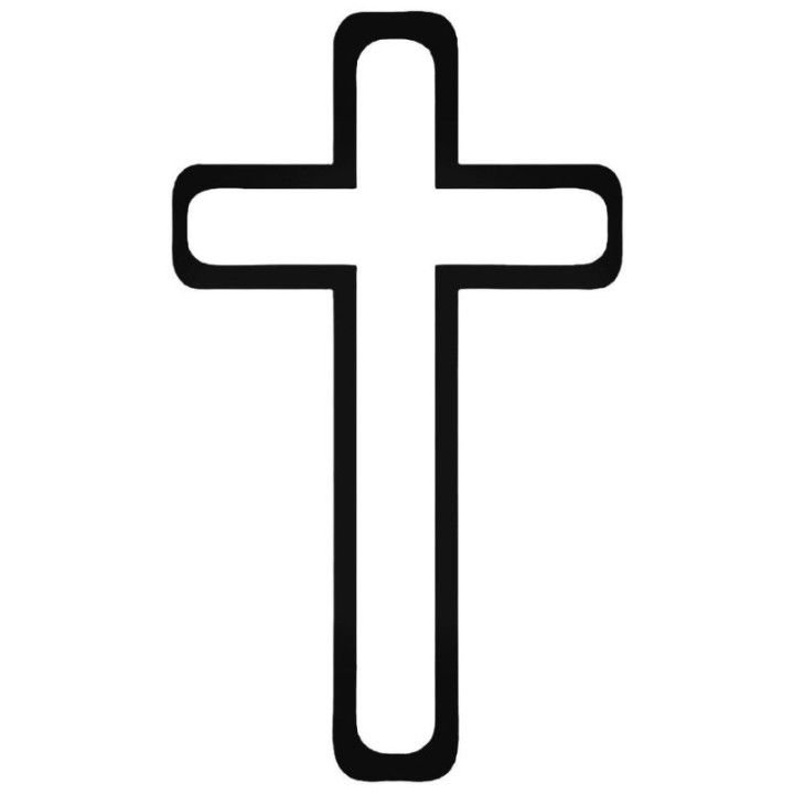 Christian Cross Stickers – Faith Religion Decals (2-Pack)