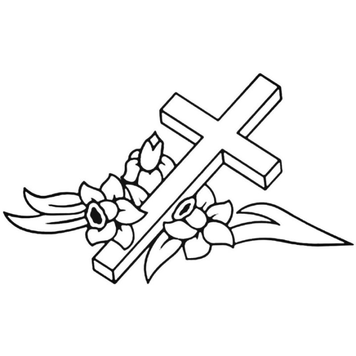 Christian Cross Floral Stickers – Faith Decals (2-Pack)