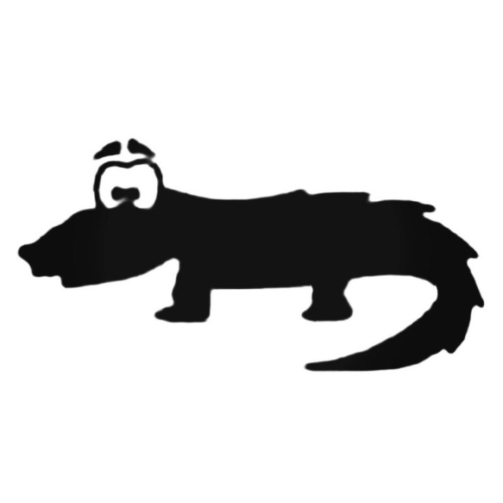 Buy Curious Alligator Decal Sticker Online