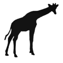 Buy Cute Giraffe Silhouette Decal Sticker Online