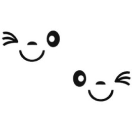 Kawaii Smiley Face Stickers – Happy Emoji Decals (2-Pack)