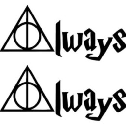 Deathly Hallows Always Stickers – Harry Potter Decals (2-Pack)