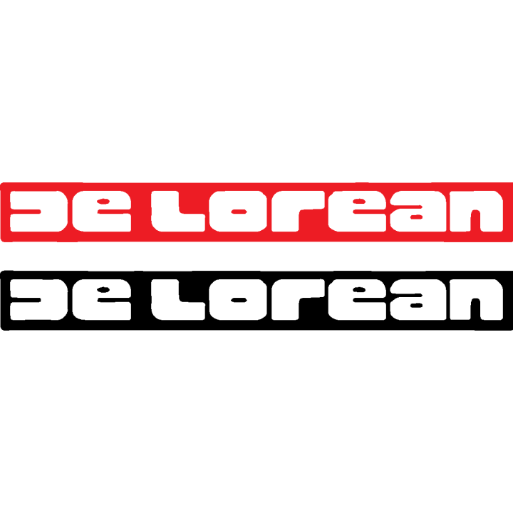 DeLorean DMC-12 Stickers – Back to the Future Decals (2-Pack)