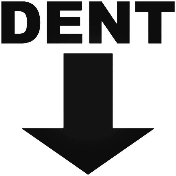 Buy Dent Arrow Jdm Japanese Sticker Online