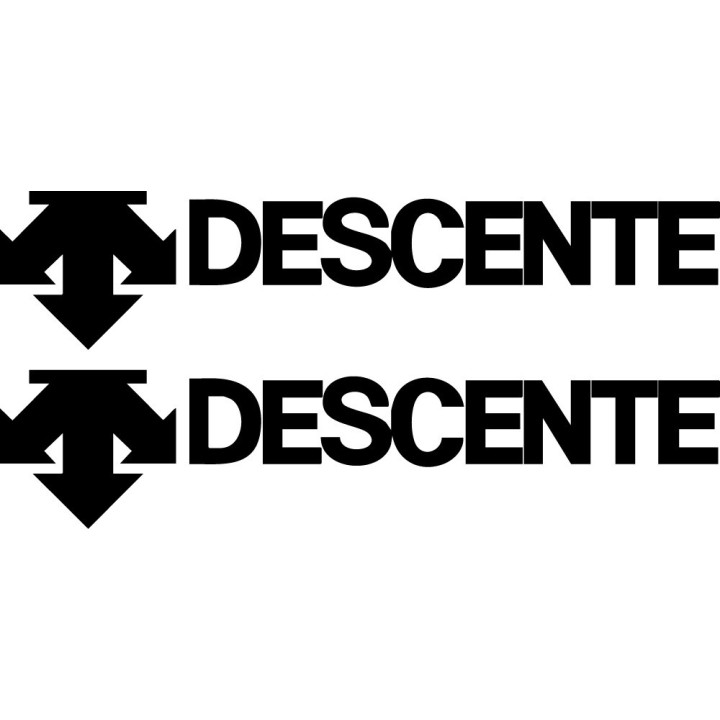Descente Stickers – Ski Cycling Winter Sports Decals (2-Pack)