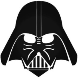 Darth Vader Helmet Stickers – Star Wars Decals (2-Pack)
