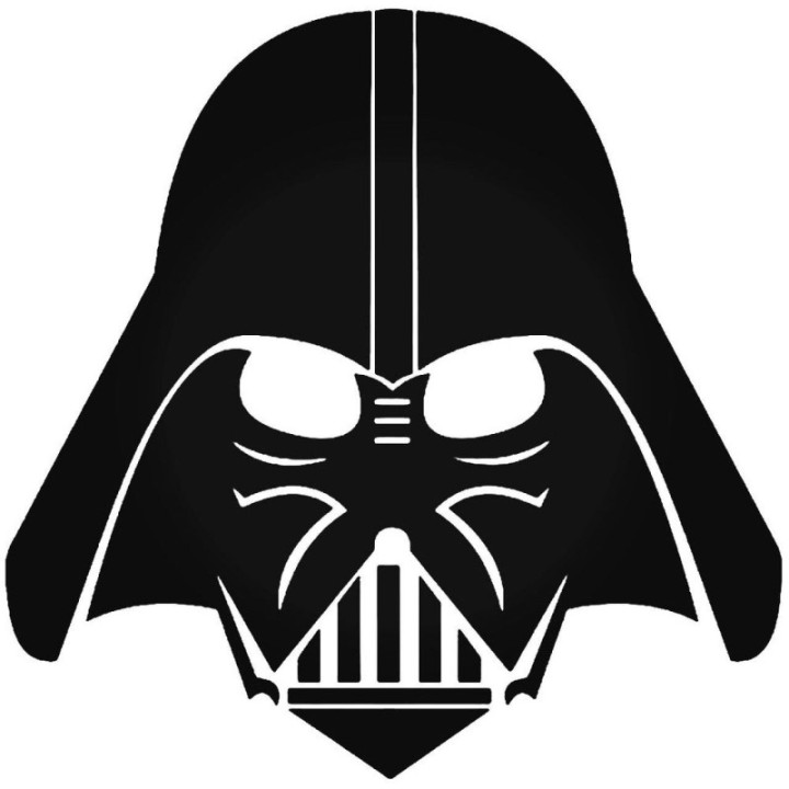 Darth Vader Helmet Stickers – Star Wars Decals (2-Pack)