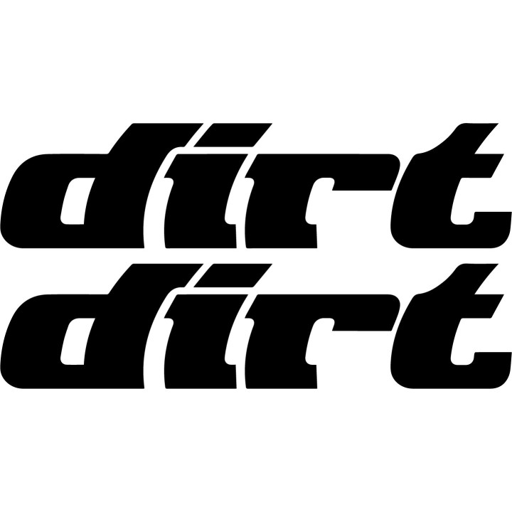 Dirt Magazine Stickers – Mountain Bike MTB Downhill Decals (2-Pack)