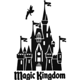 Magic Kingdom Castle Stickers – Disney Decals (2-Pack)