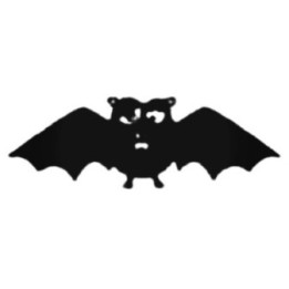 Dizzy Bat Stickers – Funny Halloween Bat Decals (2-Pack)