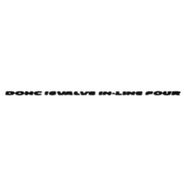 Buy Dohc 16 Valve In Line Four Decal Sticker Online