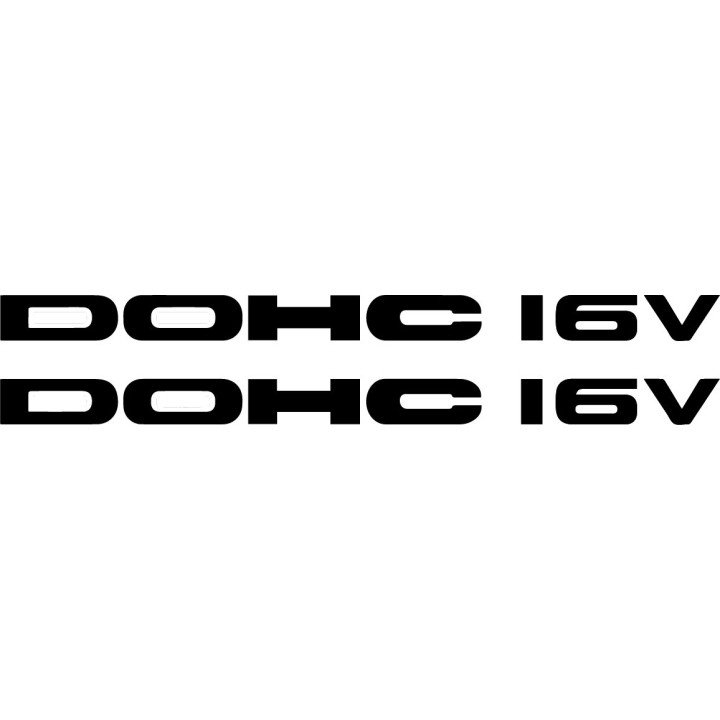 DOHC 16V Stickers – Twin Cam 16 Valve Hot Hatch Decals (2-Pack)