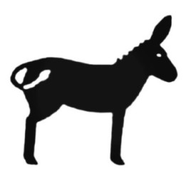 Donkey Stickers – Burro Mule Silhouette Decals (2-Pack)
