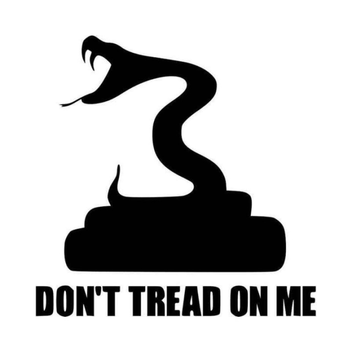 Don't Tread On Me Stickers – Gadsden Flag Decals (2-Pack)