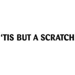 'Tis But A Scratch Stickers – Black Knight Quote (2-Pack)