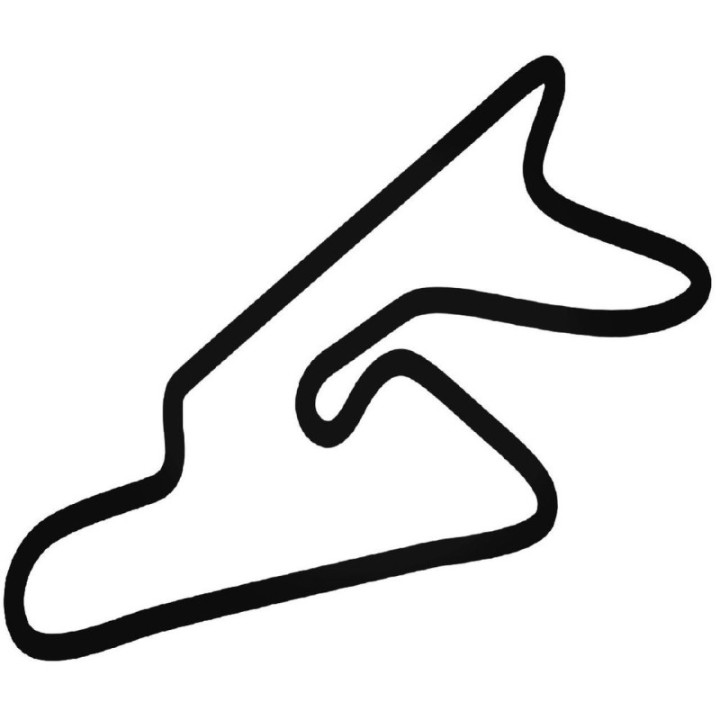 Buy Dubai Autodrome International Course Vinyl Decal Sticker Online