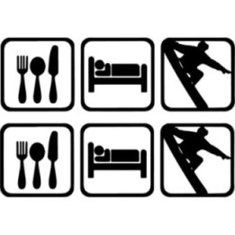 Buy Eat Sleep Snowboarding Snowboard 3 Sticker Online