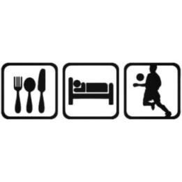 Buy Eat Sleep Soccer Men Sticker Online