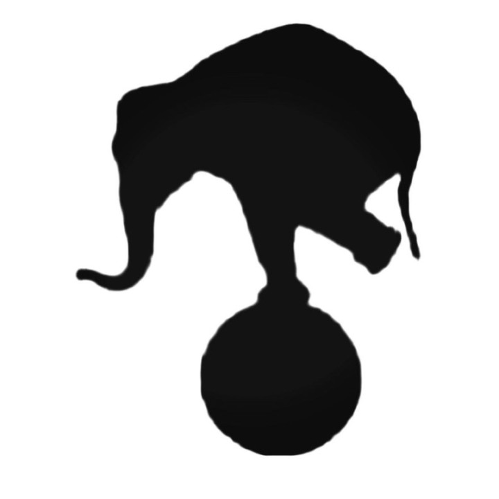 Buy Elephant On A Ball Decal Sticker Online