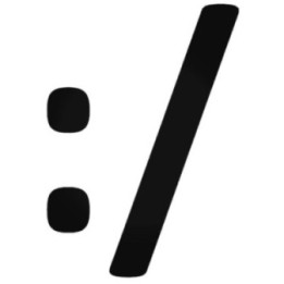 Slant Face :/ Emoji Stickers – Meh Skeptical Decals (2-Pack)