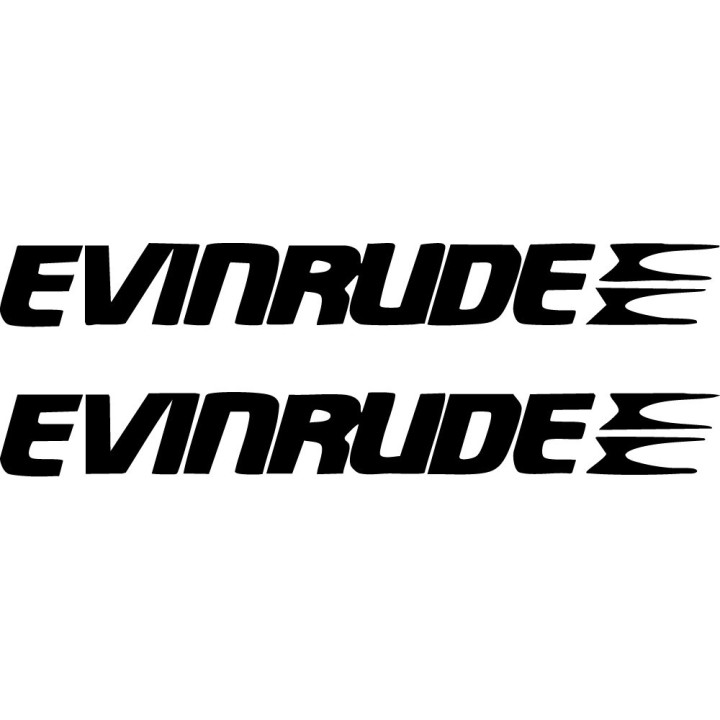 Evinrude Outboard Motors Stickers – Marine Boat Decals (2-Pack)