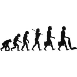 Human Evolution Scooter Stickers – Funny Decals (2-Pack)