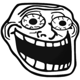 Troll Face Stickers – Internet Meme Decals (2-Pack)