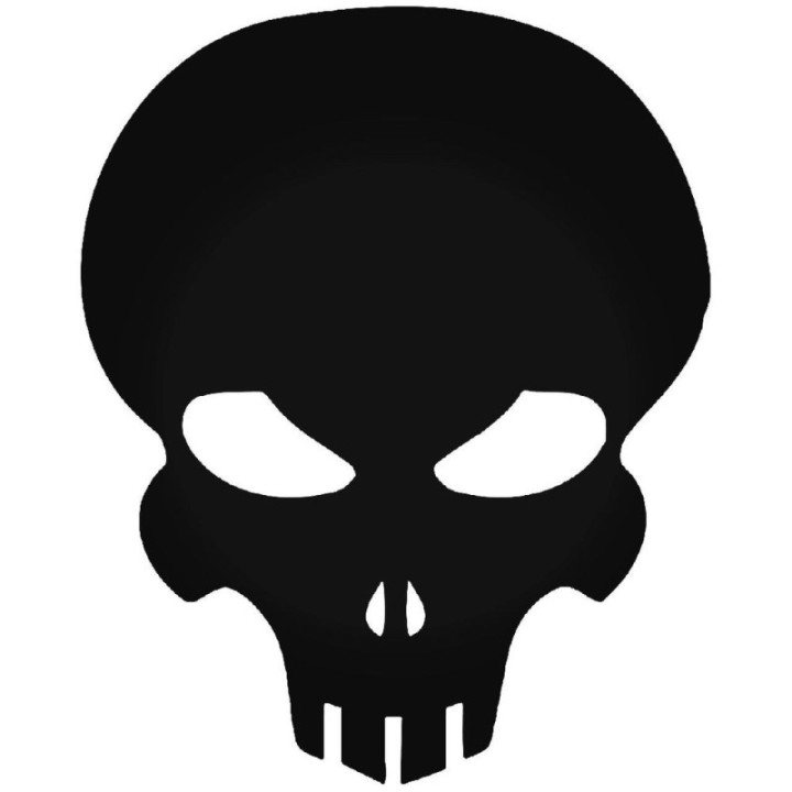 Skull Stickers – Tactical Punisher Style Decals (2-Pack)