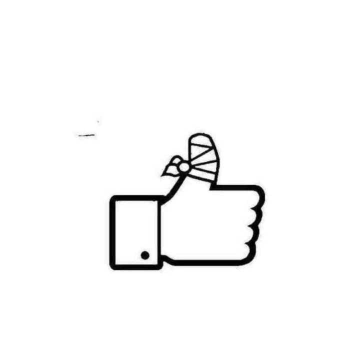 Busted Thumb Like Stickers – Funny Social Media Decals (2-Pack)