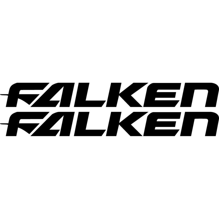 Falken Tires Stickers – Drift Racing Car Sponsor Vinyl Decals (2-Pack)