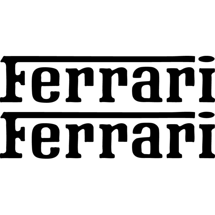 Ferrari Style 2 Stickers – Prancing Horse F1 Supercar Decals (2-Pack)